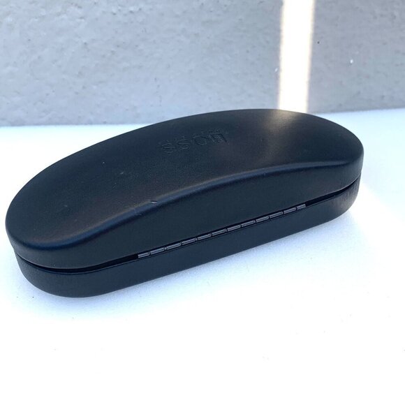 Hugo Boss Black Leather Eyeglasses/Sunglasses Case Protective Hard Shell - Picture 3 of 4